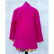 Hotpink színű gyapjú kabát