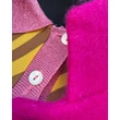 Hotpink színű gyapjú kabát
