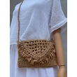Raffia oldaltáska