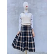 Kockás midiszoknya