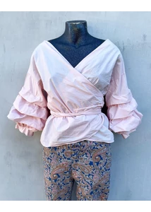 babarózsaszín blúz-használt ruha-bebex.hu