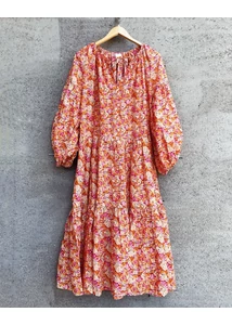 Virágmintás  maxi ruha