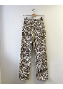 Zebramintás farmernadrág