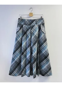 Kockás maxiszoknya