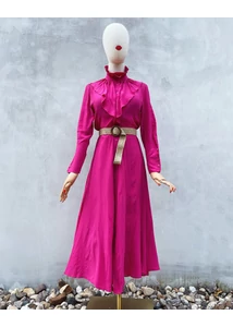 Sötét pink midiruha