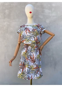 Levélmintás len ruha