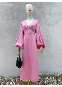 Rózsaszín midiruha