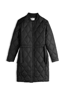 Fekete steppelt kabát