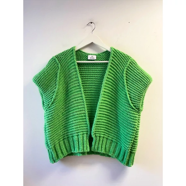 Les Jumelles kivizöld mellény