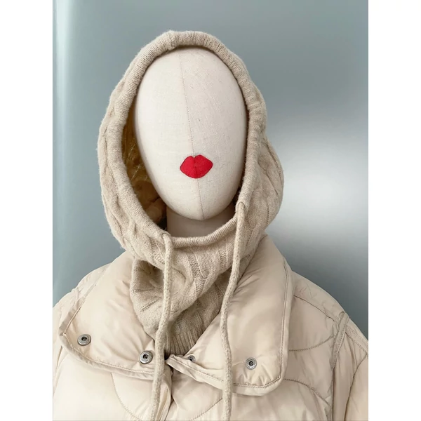 Gyapjú keverék kámzsa