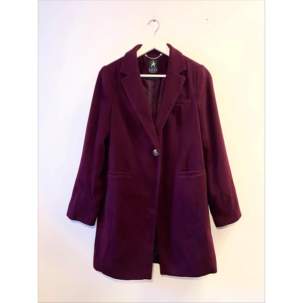 Burgundi szövetkabát