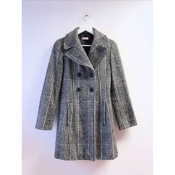 max and co kockás kabát-használt ruha-bebex.hu