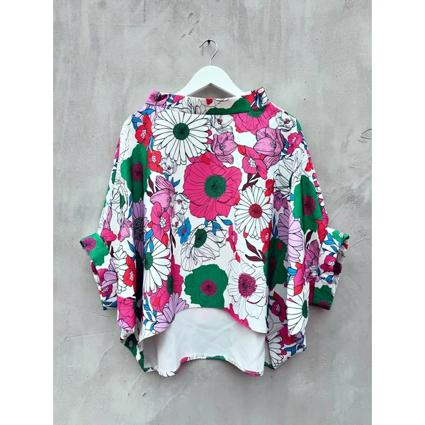 Virágmintás blúz