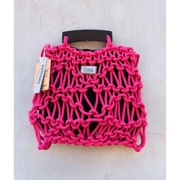 Simosastre makramé táska